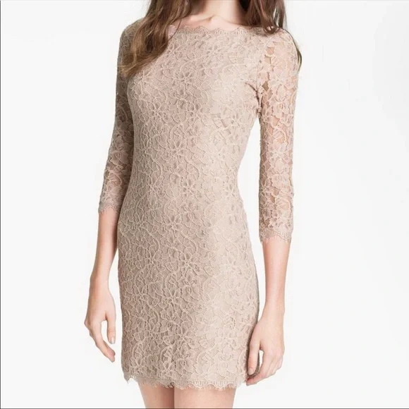 DVF lace dress